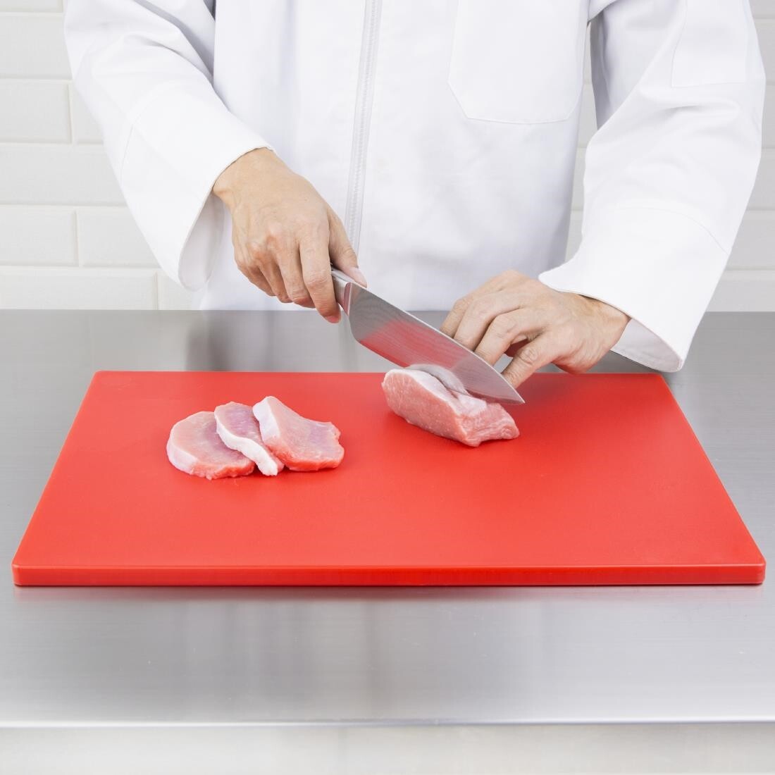 Hygiplas Thick Low Density Red Chopping Board