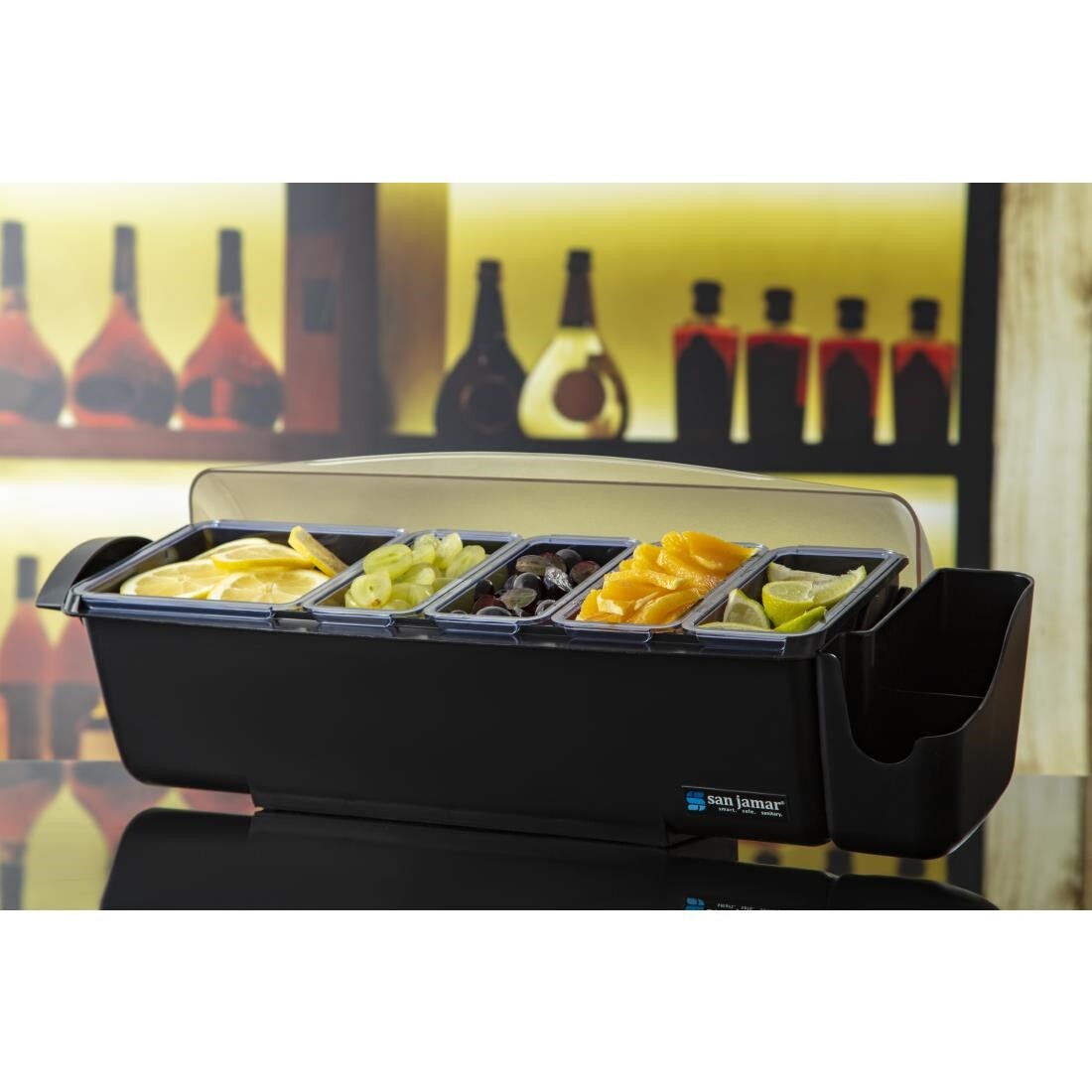 San Jamar Dome Condiment Dispenser 5 Tray