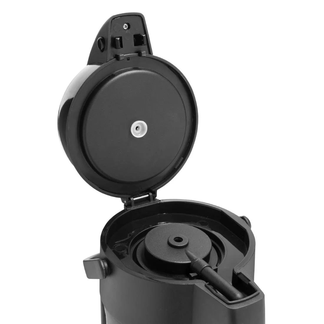 Olympia Pump Action Stainless Steel Double Wall Airpot Black - Image 4