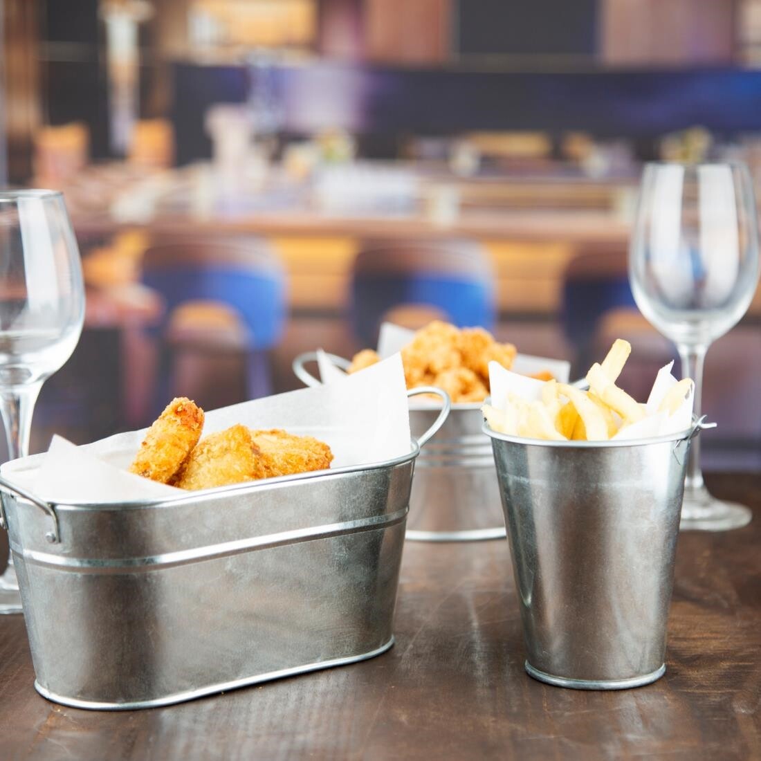 Olympia Mini Metal Food Bucket Tall 90mm