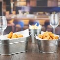 Olympia Mini Metal Food Bucket Shallow 150mm