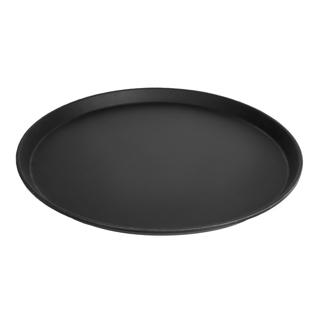 Cambro Fibreglass Round Non-Skid Tray Black 16in