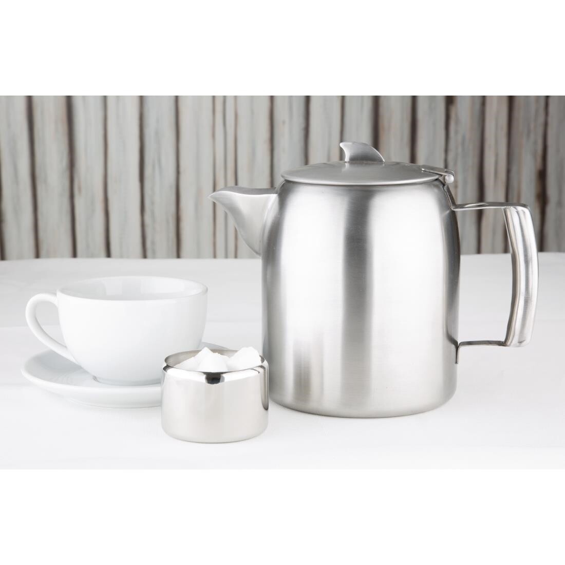 Olympia Airline Teapot Stainless Steel 56oz