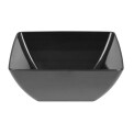Curved Black Melamine Bowl 11in