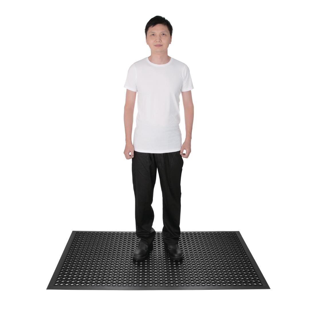 Jantex Rubber Anti Fatigue Mat Black