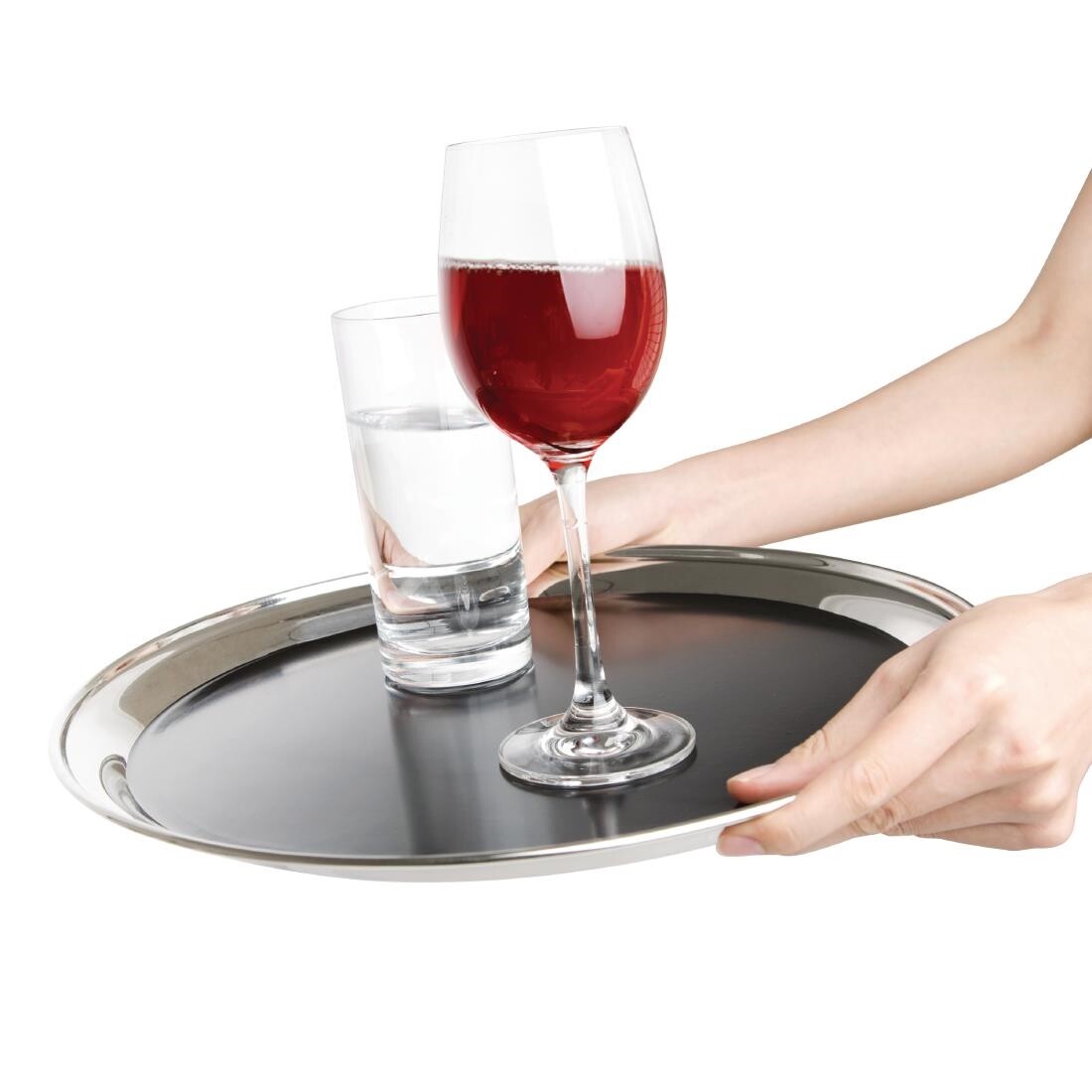 Olympia Non Slip Bar Tray Round 12 in