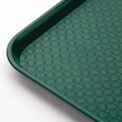 Kristallon Plastic Fast Food Tray Green Small