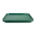 Kristallon Plastic Fast Food Tray Green Small