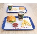 Kristallon Plastic Fast Food Tray Blue Small