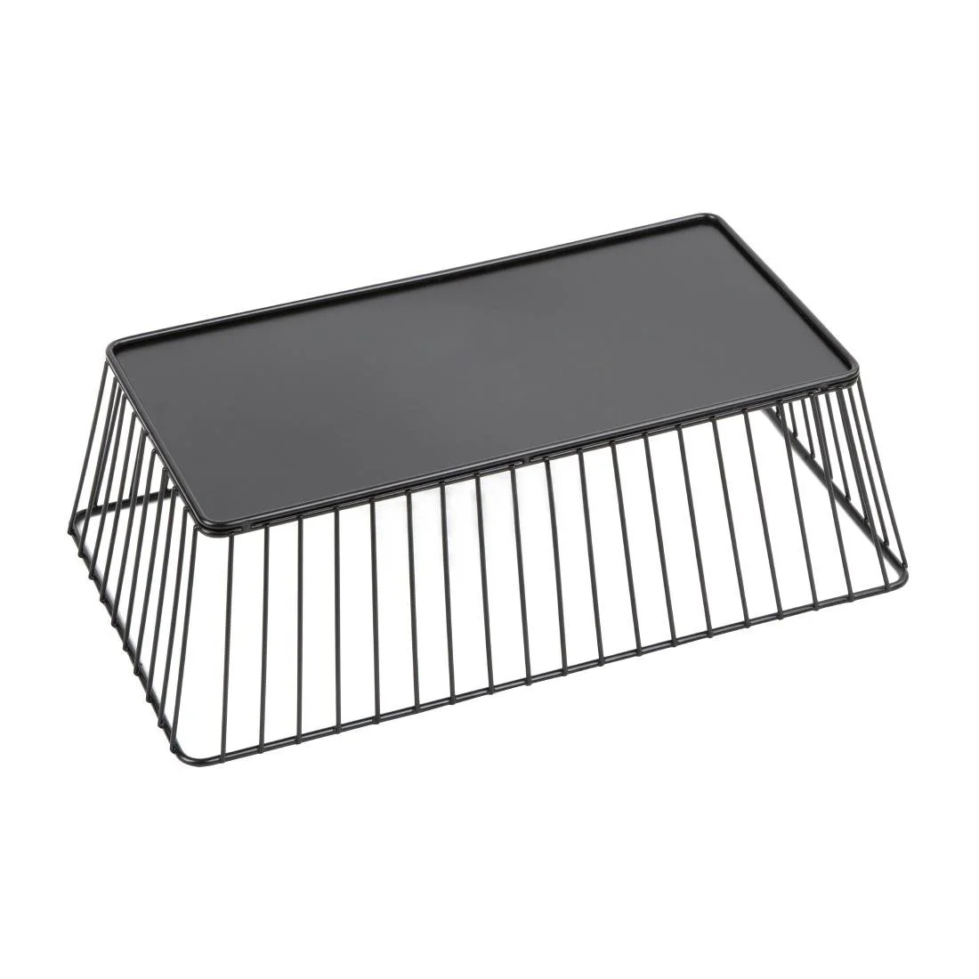 Olympia Wire Food Display Tray Rectangular Black 330x190x100mm - Image 6