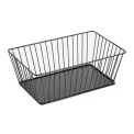 Olympia Wire Food Display Tray Rectangular Black 280x180x100mm - Image 1