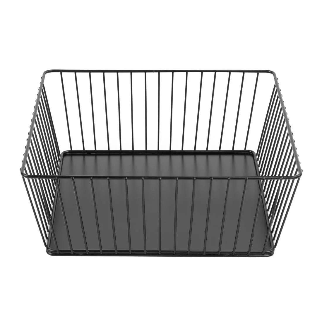 Olympia Wire Food Display Tray Square Black 280x280x100mm - Image 4
