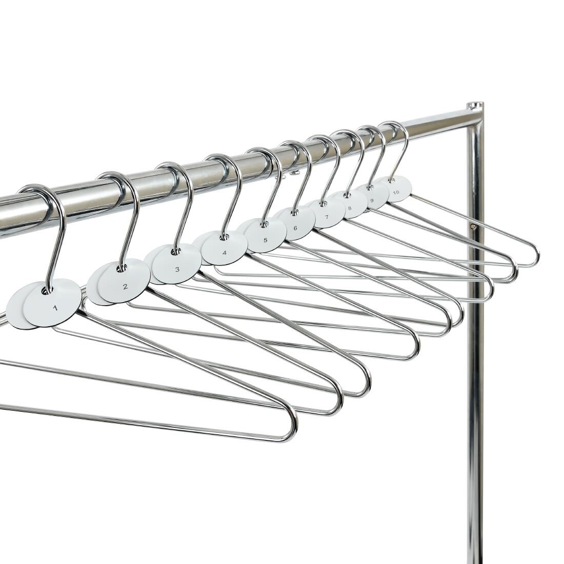 Chrome Plated Steel Hangers with Tags