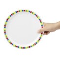 Kristallon Fairground Melamine Dinner Plates 230mm