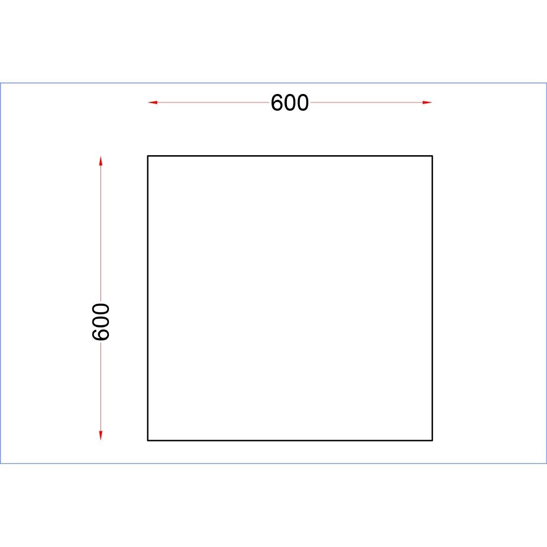 Holmes Stainless Steel Centre Table 600mm