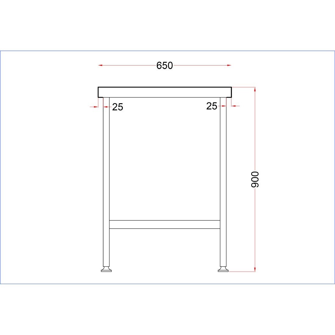 Holmes Stainless Steel Centre Table 1500mm