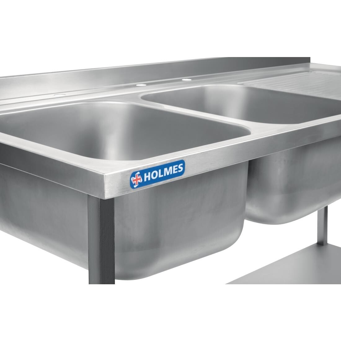 Holmes Fully Assembled Stainless Steel Sink Right Hand Drainer 1500mm