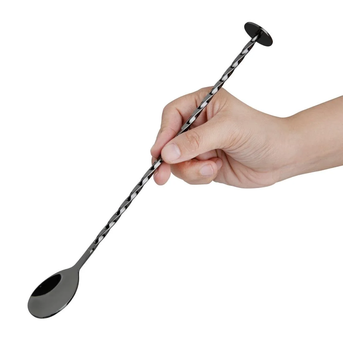 Olympia Cocktail Mixing Spoon Gunmetal - Image 5