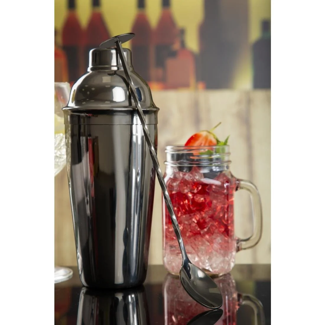 Olympia Cocktail Mixing Spoon Gunmetal - Image 7