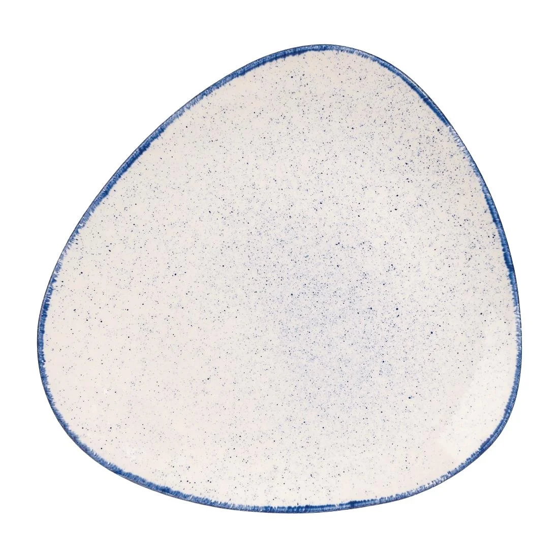 Churchill Stonecast Hints Triangular Plates Indigo Blue 265mm (12 Pack) - Image 1