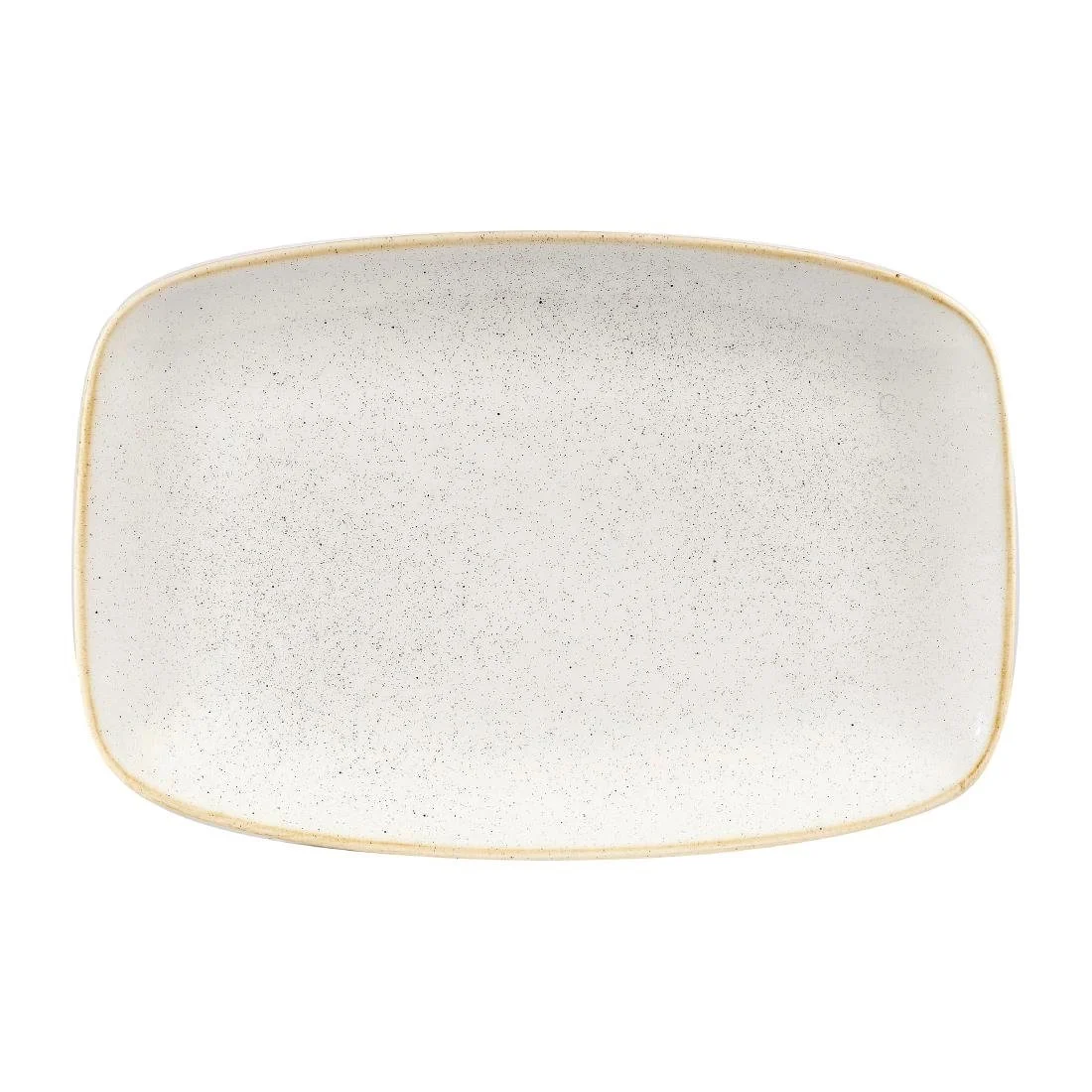 Churchill Stonecast Rectangular Plates Barley White 199 x 300mm (6 Pack)