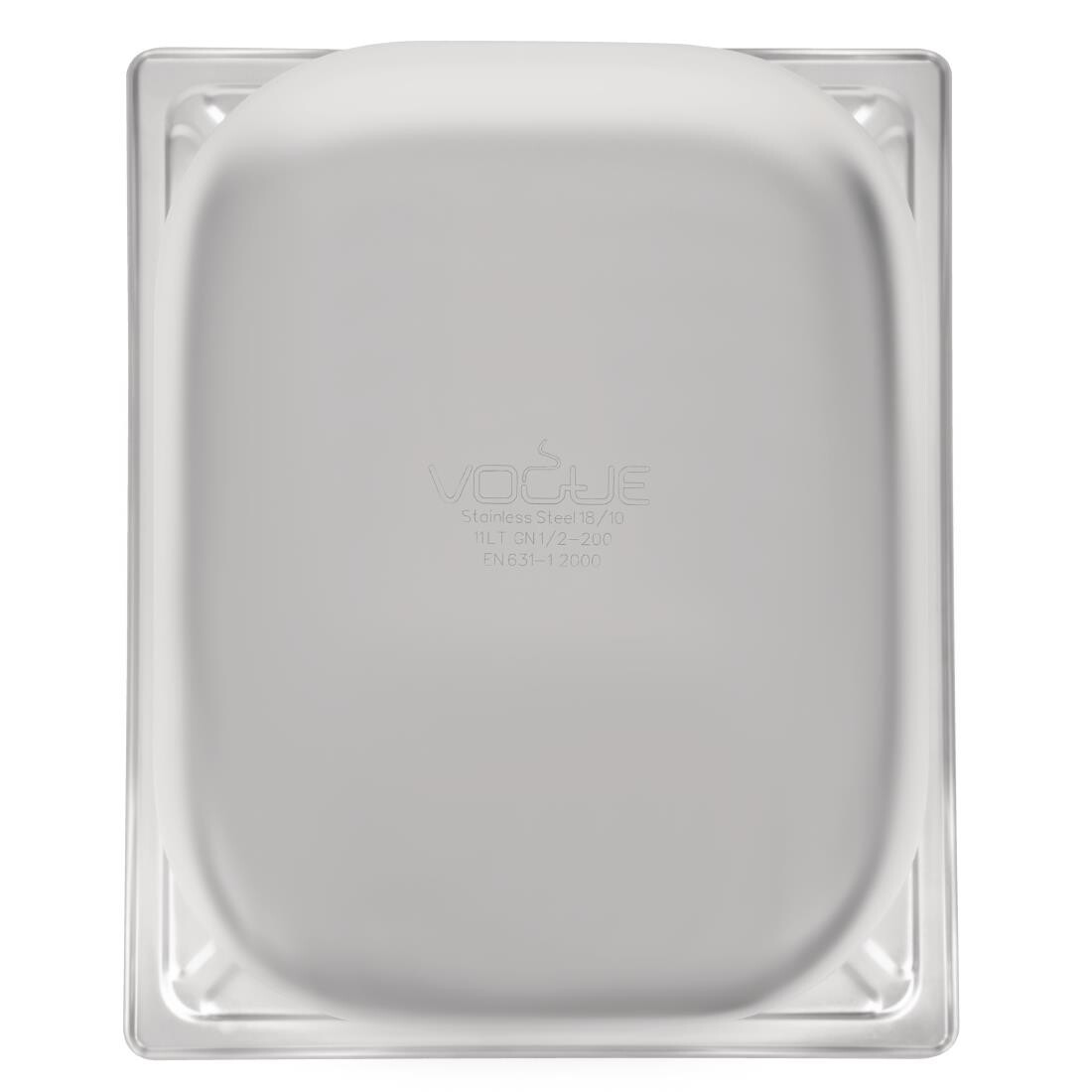 Vogue Heavy Duty Stainless Steel 1/2 Gastronorm Pan 200mm