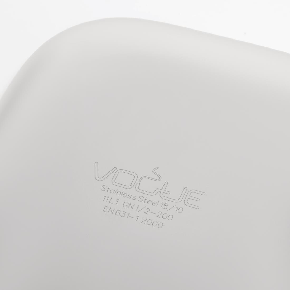 Vogue Heavy Duty Stainless Steel 1/2 Gastronorm Pan 200mm
