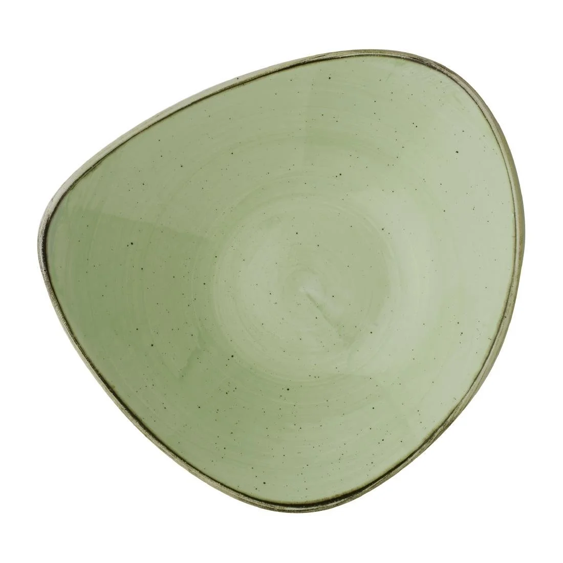 Churchill Stonecast Sage Green Triangle Bowls 235mm (12 Pack) - Image 1