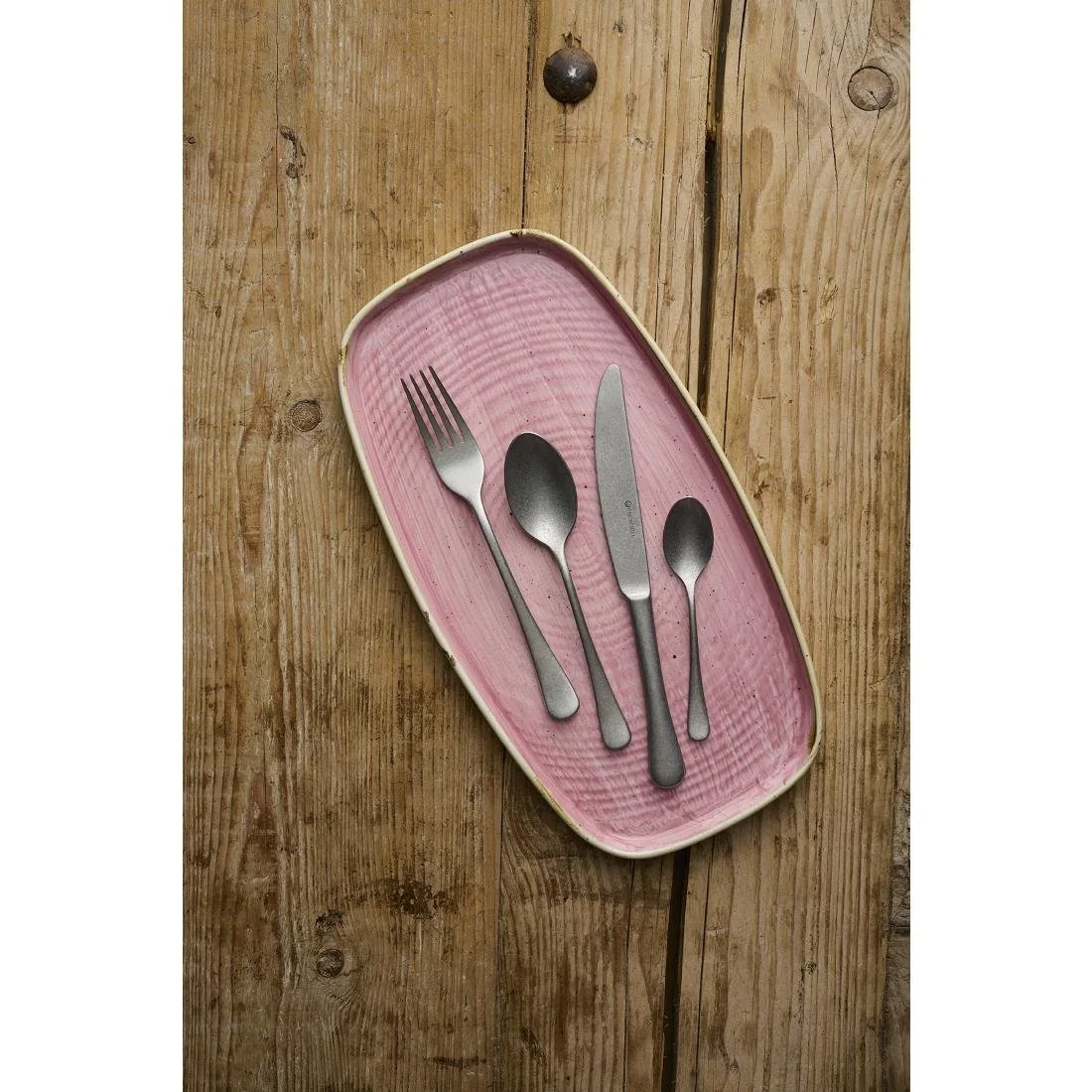 Churchill Stonecast Petal Pink Chefs' Walled Oblong Plates 350mm (6 Pack) - Image 5