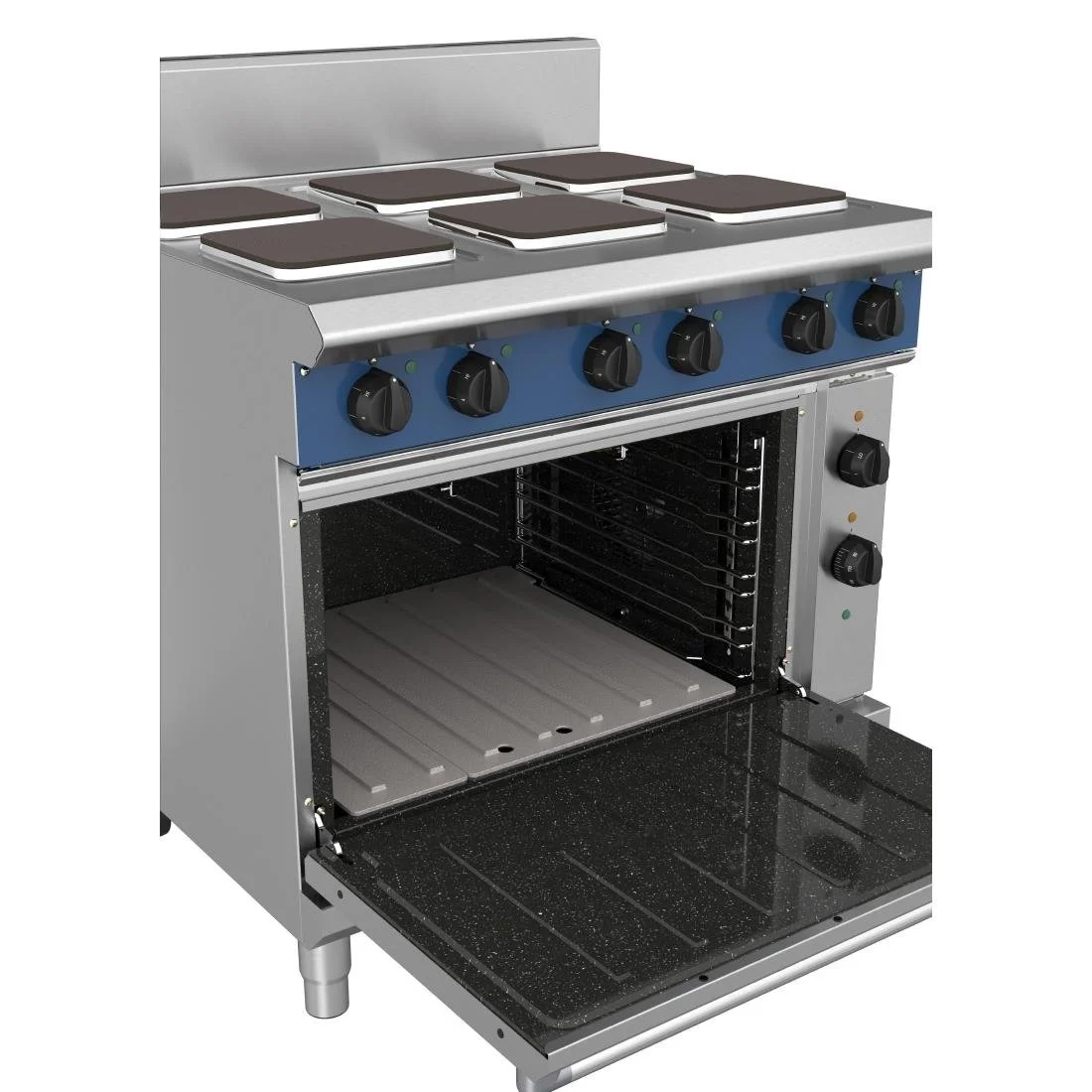 Blue Seal 6 Plate Convection Oven Range 22.2kW E56S - Image 4