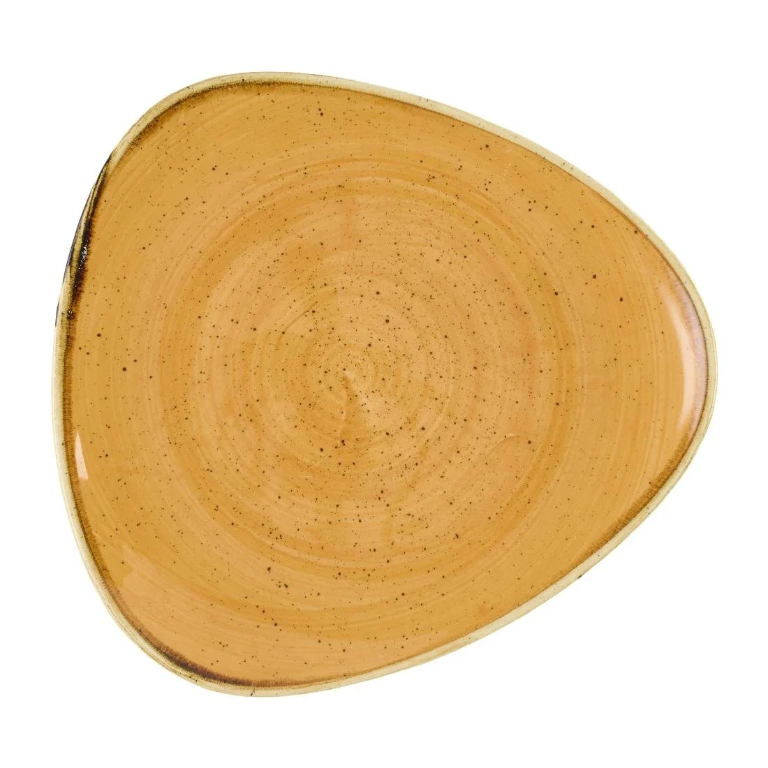 Churchill Stonecast Tangerine Triangle Plates 229mm (12 Pack) - Image 1