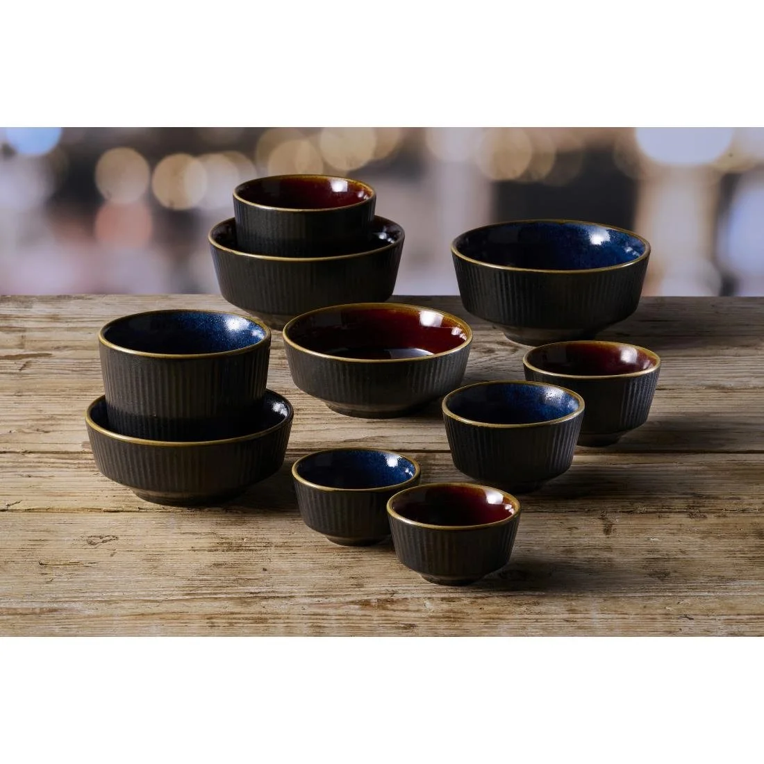 Churchill Nourish Tokyo Black Kochi Chip Mugs 330ml (12 Pack) - Image 2