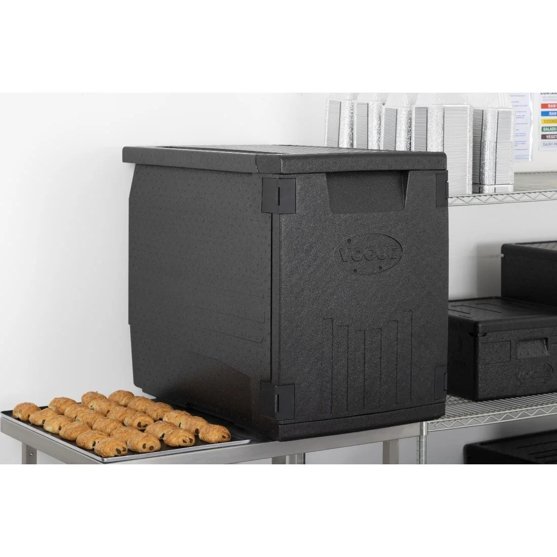 Vogue Insulated EPP Food Transport Box 126Ltr Patisserie Tray Size - Image 6
