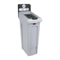Rubbermaid Slim Jim Food Waste Recycling Station Brown 87Ltr - Image 2