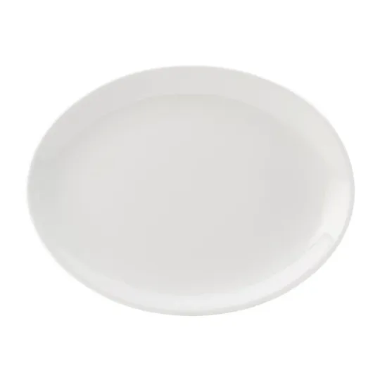 Utopia Titan Oval Plates White 240mm (24 Pack)