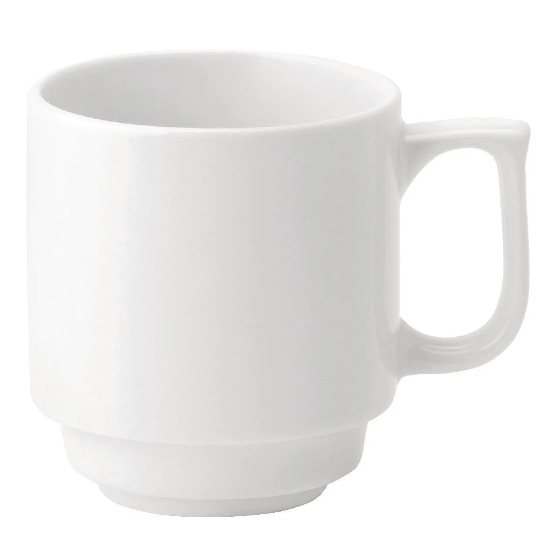 Utopia Pure White Stacking Mugs 280ml (36 Pack)