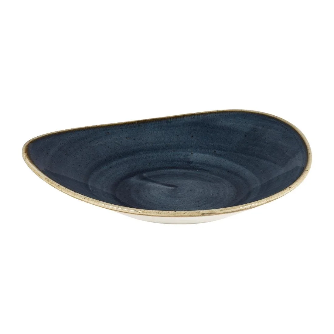 Churchill Stonecast Triangular Shallow Bowls Blueberry 210mm (12 Pack) - Image 2