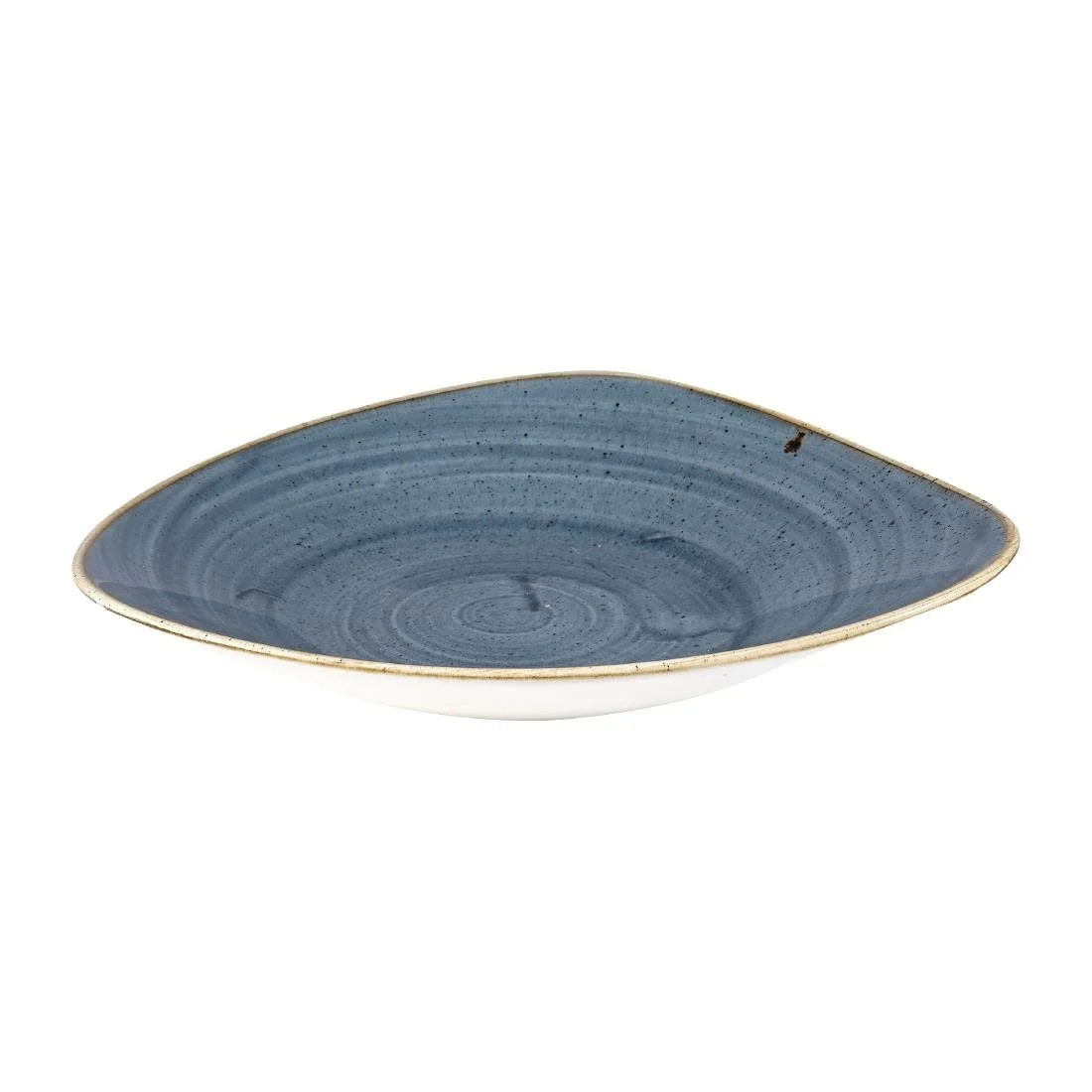 Churchill Stonecast Triangular Shallow Bowls Blueberry 272mm (12 Pack) - Image 2