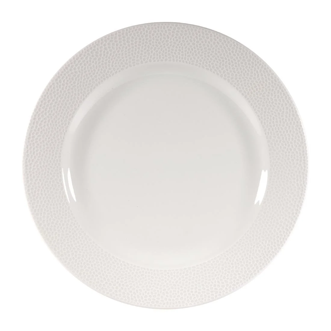 Churchill Isla Footed Plates White 276mm (12 Pack) - Image 1