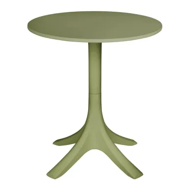 Bolero Verona 700mm Round Café Table - Olive Green