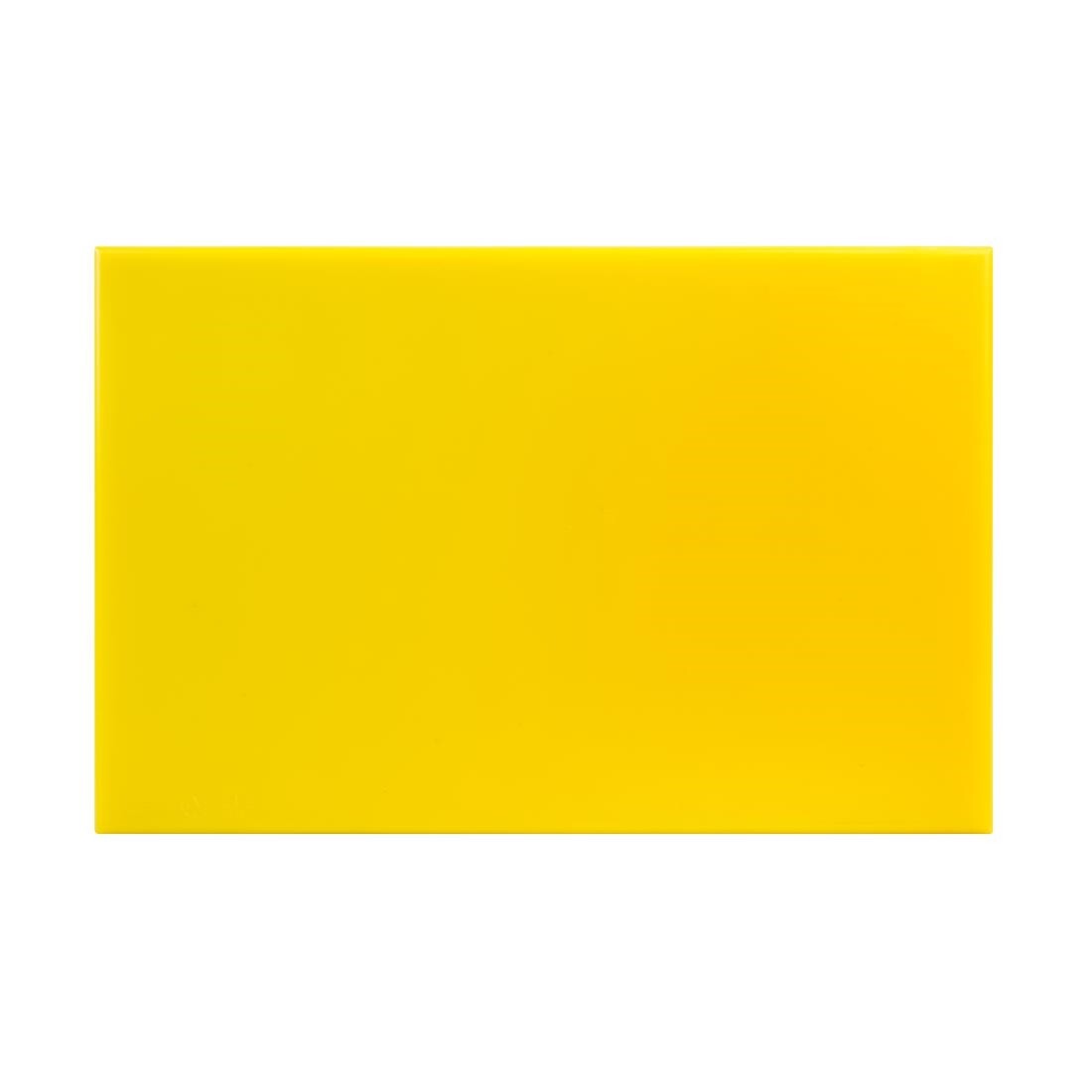Hygiplas Anti Microbial High Density Yellow Chopping Board