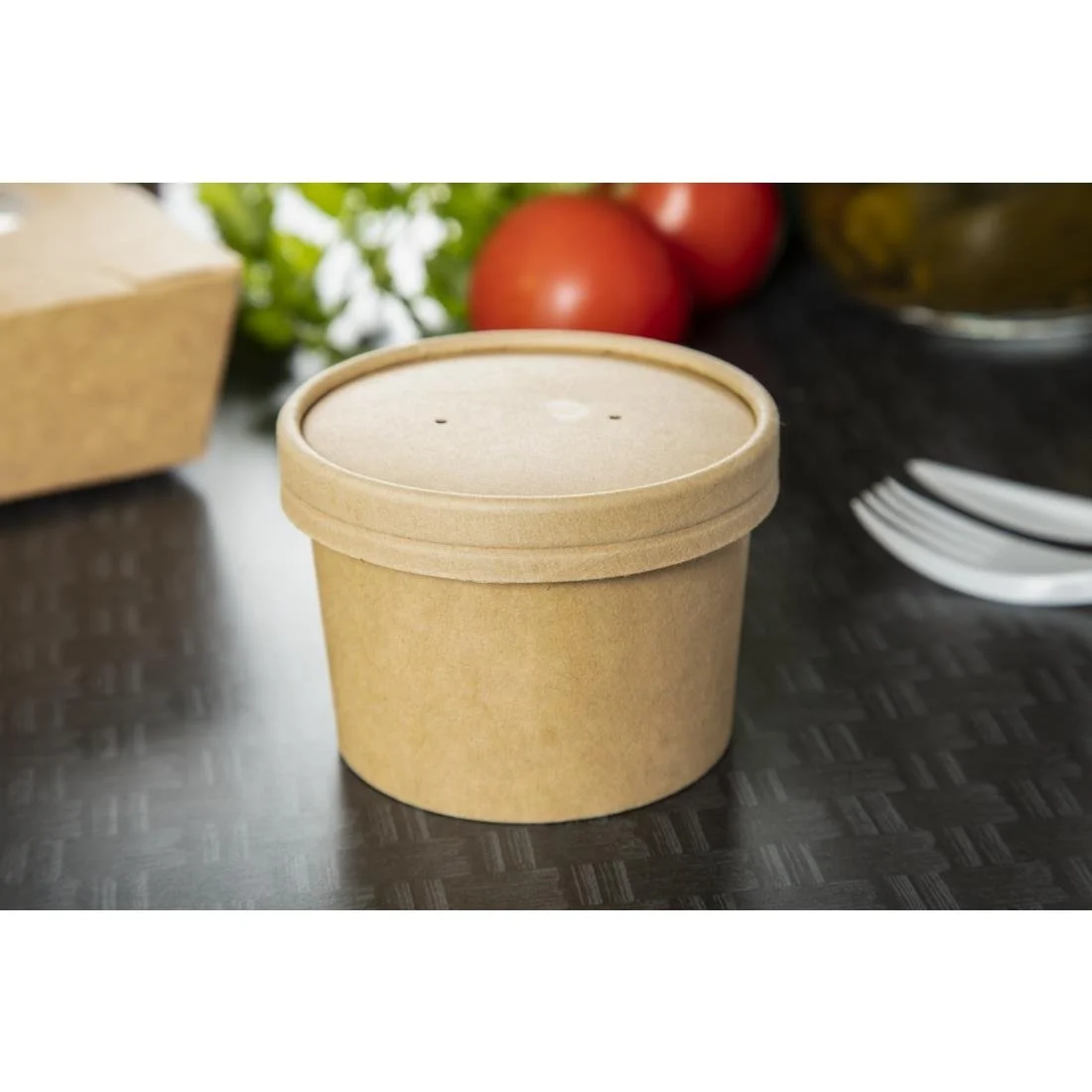 Colpac Recyclable Kraft Microwavable Soup Cups 225ml (500 Pack) - Image 7