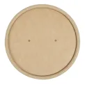 Colpac Recyclable Kraft Microwavable Soup Cup Lids 8oz and 12oz (500 Pack) - Image 2