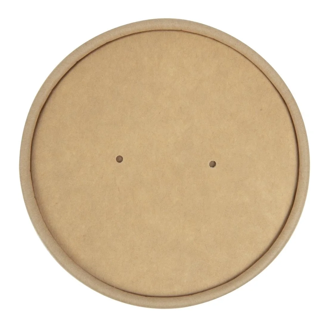 Colpac Recyclable Kraft Microwavable Soup Cup Lids 450ml (500 Pack) - Image 2