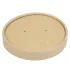 Colpac Recyclable Kraft Microwavable Soup Cup Lids 450ml (500 Pack)