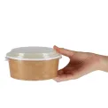 Colpac Recyclable Kraft Salad Pots With Lid (150 Pack) - Image 3