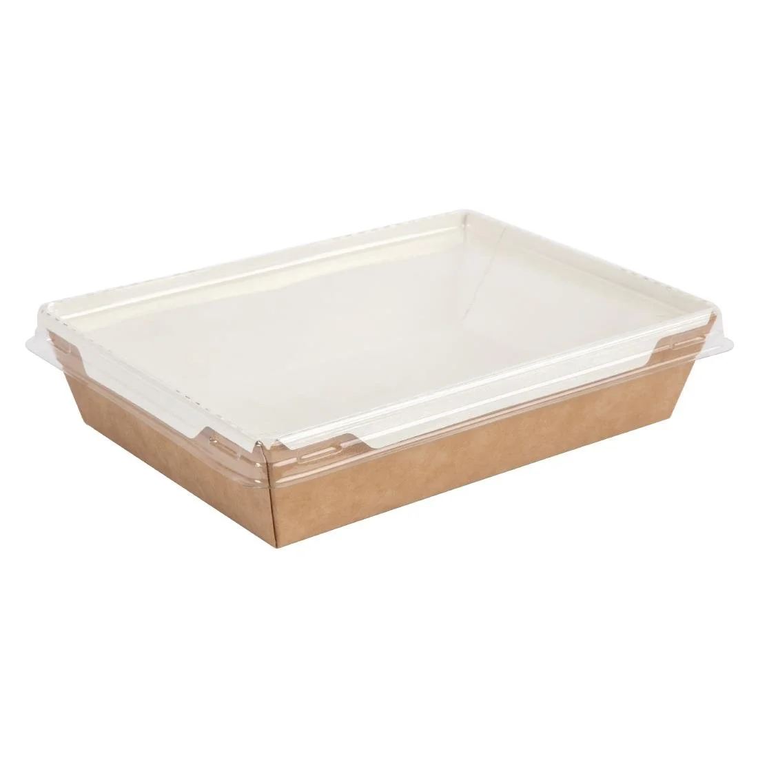 Colpac Fuzione Recyclable Paperboard Food Trays With Lid 1000ml / 35oz - Image 1