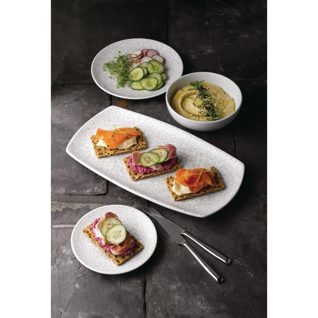 Churchill Menu Shades Caldera Coupe Plates Chalk White 155mm (6 Pack) - Image 7