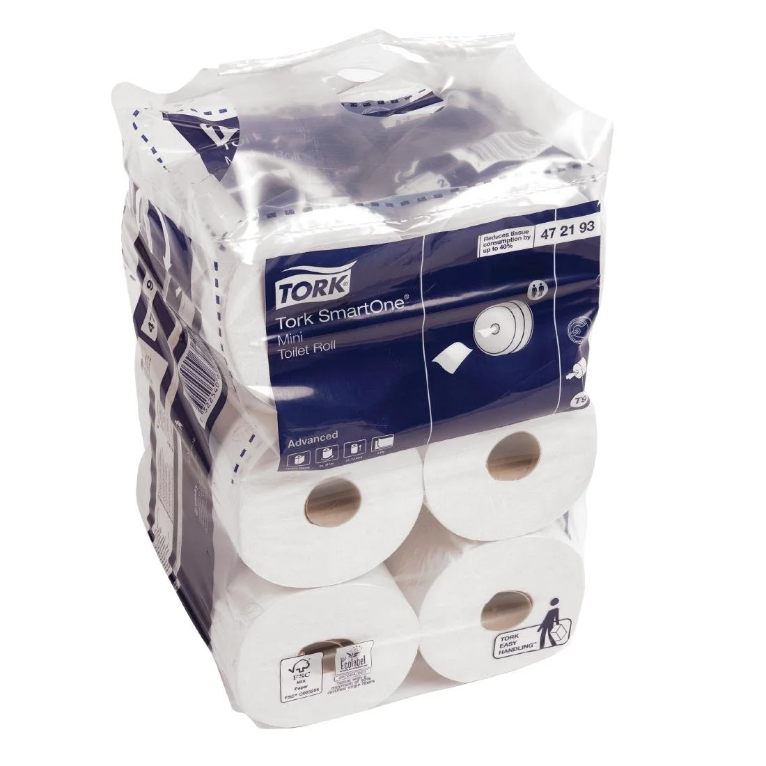 Tork SmartOne Mini Toilet Rolls White T9 (12 Pack) - Image 4
