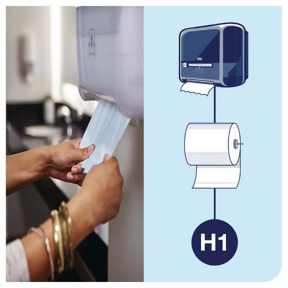 Tork Matic Hand Towel Roll Dispenser White H1 - Image 4